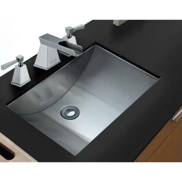Ruvati 21 in. Undermount 18-Gauge Stainless Steel Bathroom Sink, photo 4 of 6