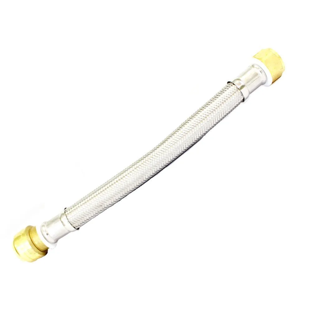 3/4 in. Push-to-Connect x 3/4 in. FIP x 12 in. Braided Stainless Steel Water Heater Connector, photo 2 of 5