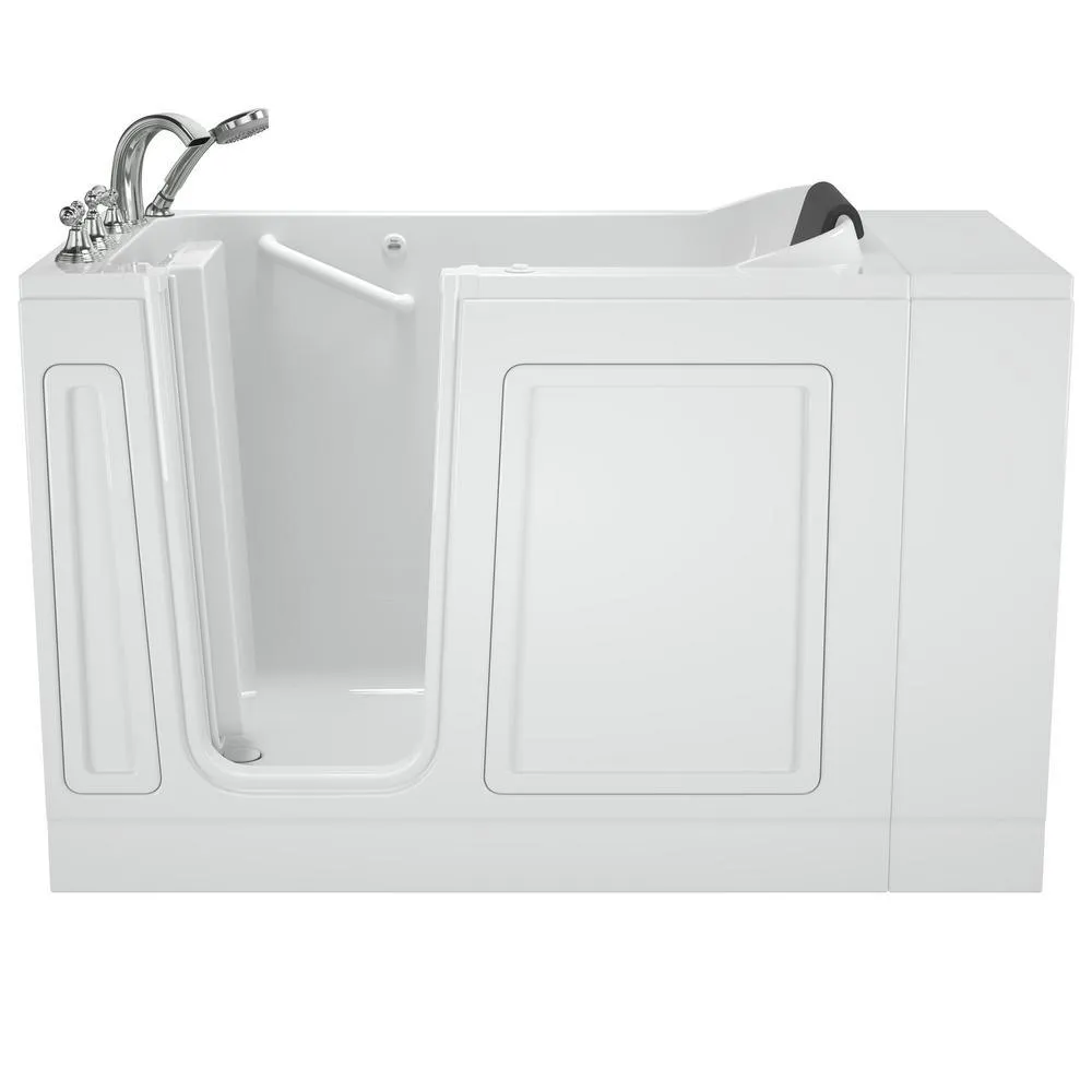 Acrylic Luxury 48 in. Left Hand Walk-In Whirlpool Bathtub in White, photo 4 of 17