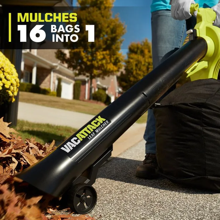 RYOBI 40-Volt Lithium-Ion Cordless Leaf Vacuum/Mulcher with 4.0 Ah Battery and Charger Included, photo 6 of 8