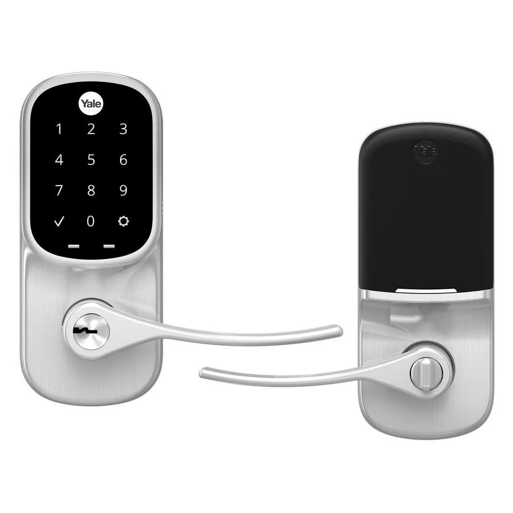Satin Nickel Assure Lever Touchscreen, Wi-Fi and Bluetooth Deadbolt, photo 2 of 6