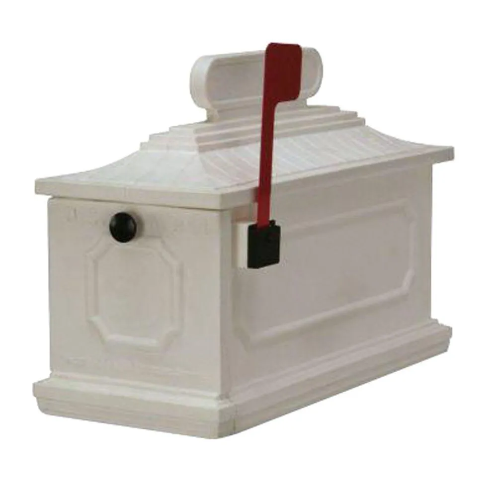 Postal Products Unlimited 1812 Architectural Plastic Mailbox in Black, photo 3 of 5