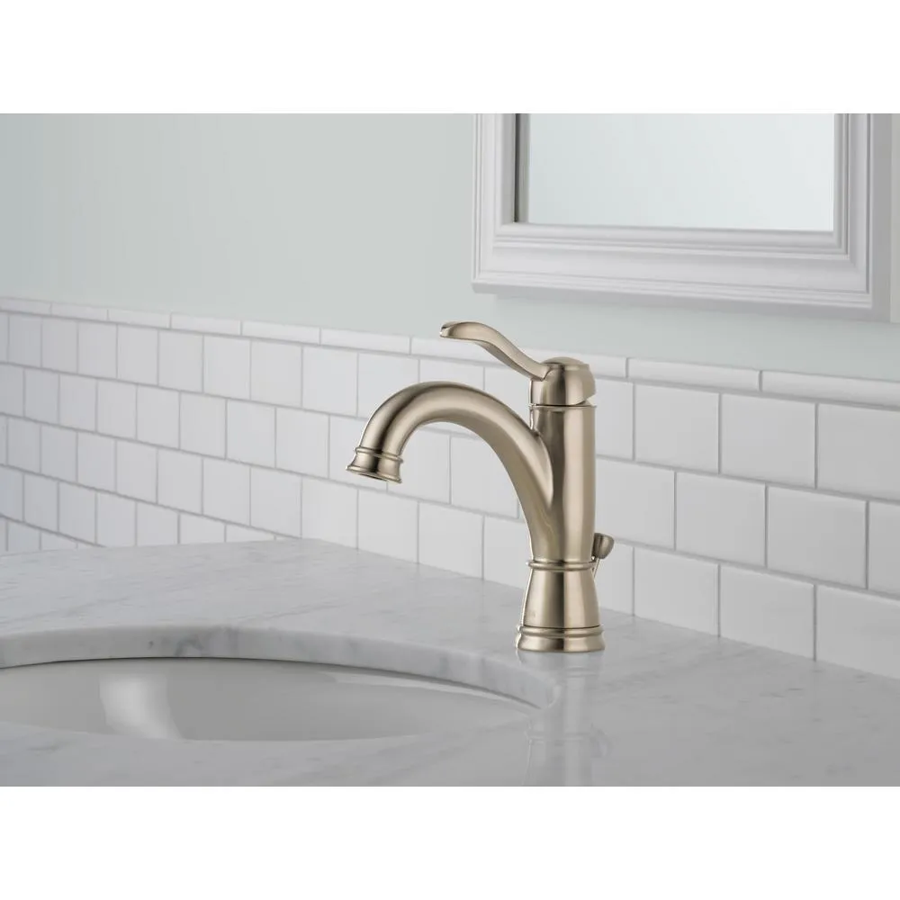 Porter Single Hole Single-Handle Bathroom Faucet in Brushed Nickel, photo 5 of 11