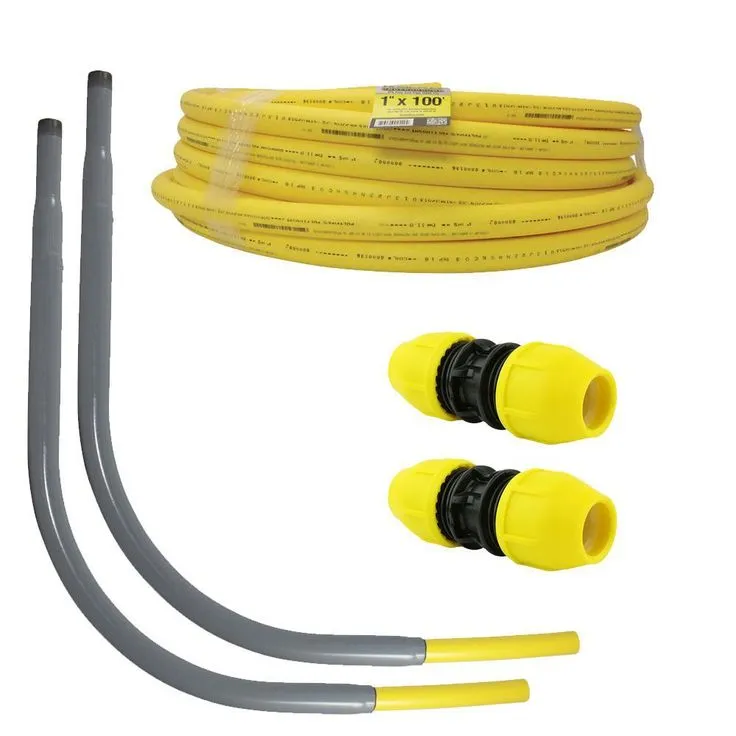 HOME-FLEX 1 in. Polyethylene Gas Pipe New Install Kit (1) 1 in. x 100 ft. Pipe (2) 1 in. Couplers (2) 1 in. Meter Risers, photo 2 of 2