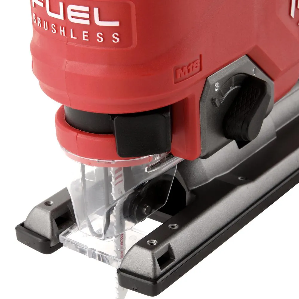 M18 FUEL 18-Volt Lithium-Ion Brushless Cordless Jig Saw with M18 5.0 Ah Battery, photo 5 of 13