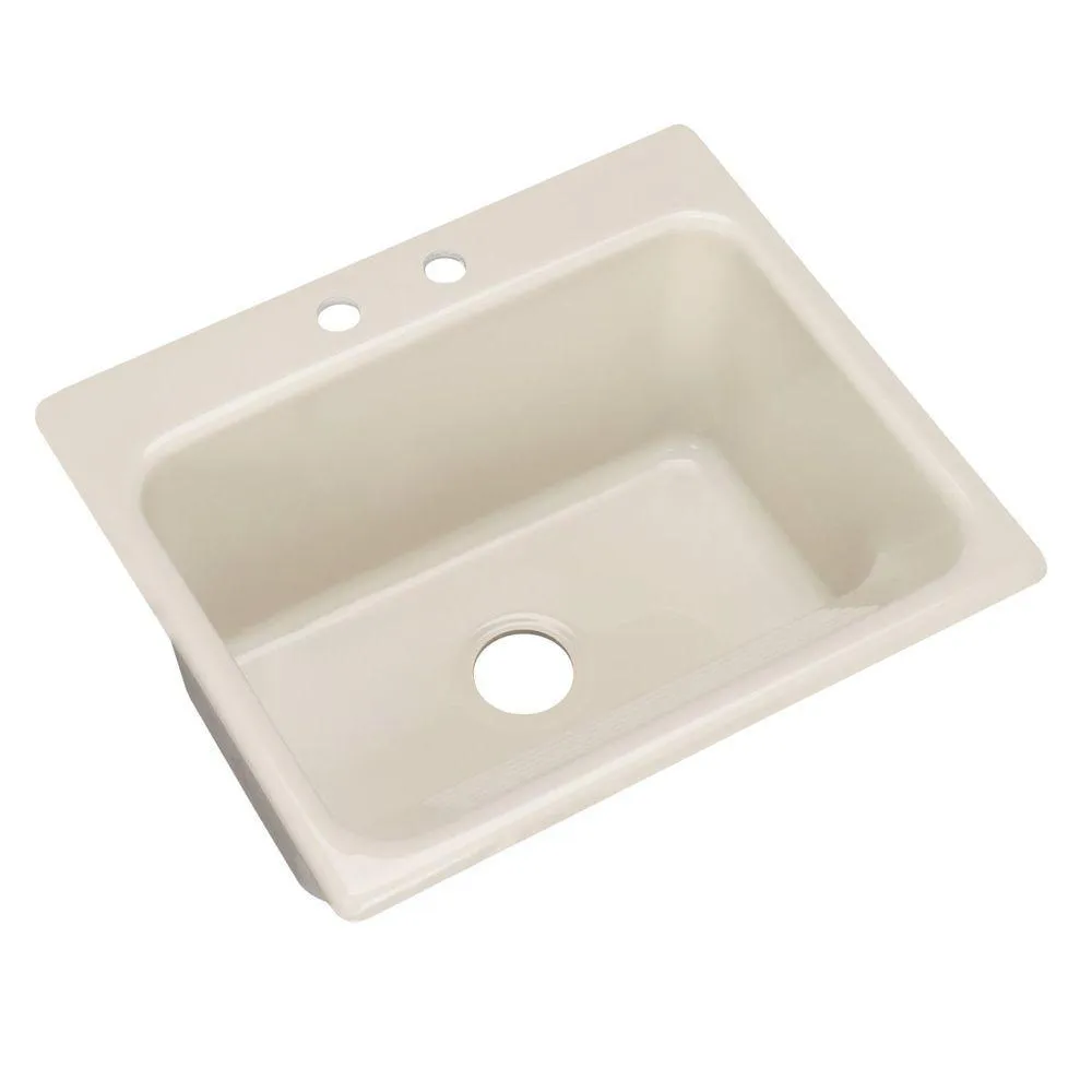 Kensington Drop-In Acrylic 25 in. 2-Hole Single Bowl Utility Sink in White, photo 18 of 18