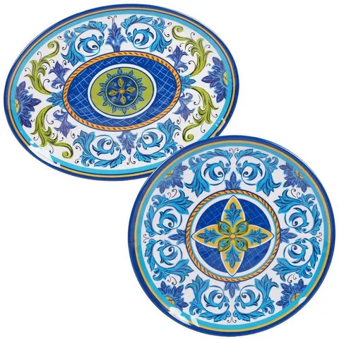 Lucca 2-Piece Melanine Platter Set