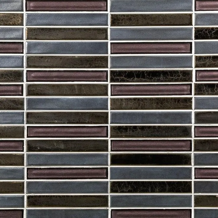 Bond Tile Glory Midnight 11.81 in. x 11.81 in. Ceramic and Glass Wall Mosaic (0.97 Sq. Ft.), photo 3 of 6