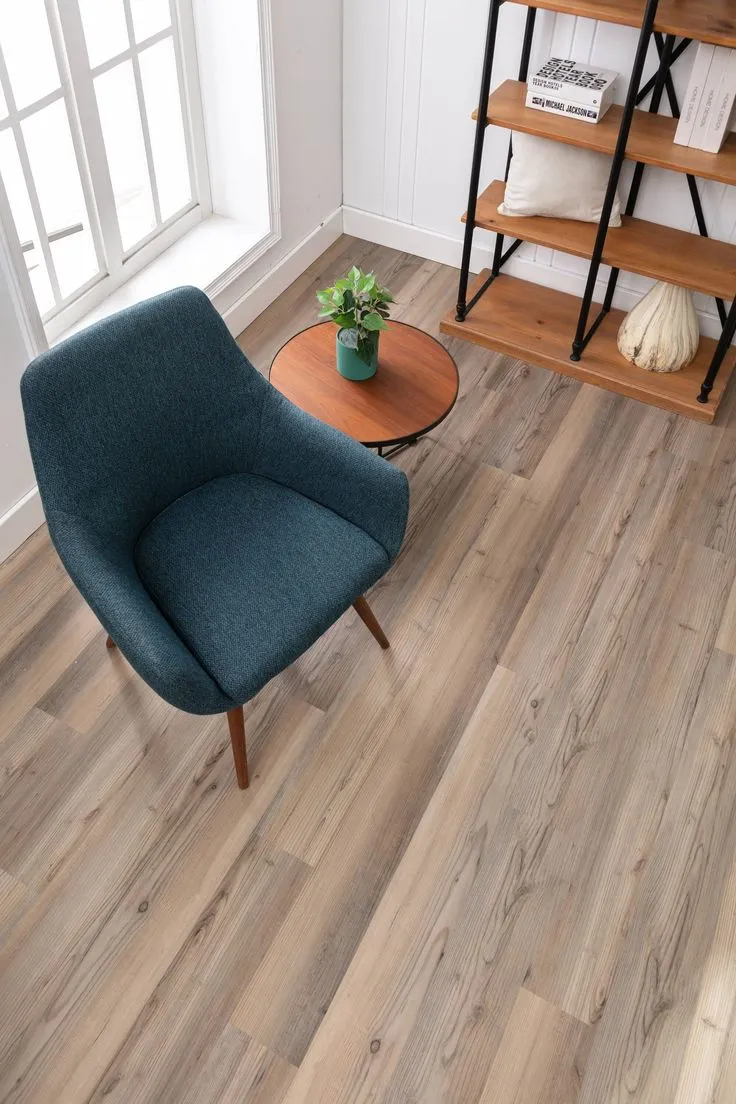 Style Selections Countrywide Brown 6-mil x 6-in W x 48-in L Water Resistant Interlocking Luxury Vinyl Plank Flooring, photo 7 of 8
