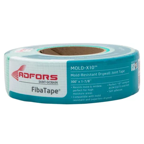 FibaTape Mold-X10 300 ft. Self-Adhesive Mesh Drywall Joint Tape