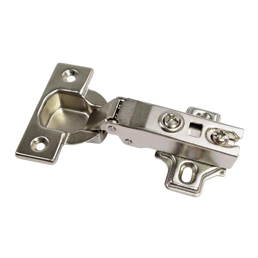 110-Degree 35 mm Euro Nickel Plated Full Overlay Hinge (5-Pairs), photo 3 of 5