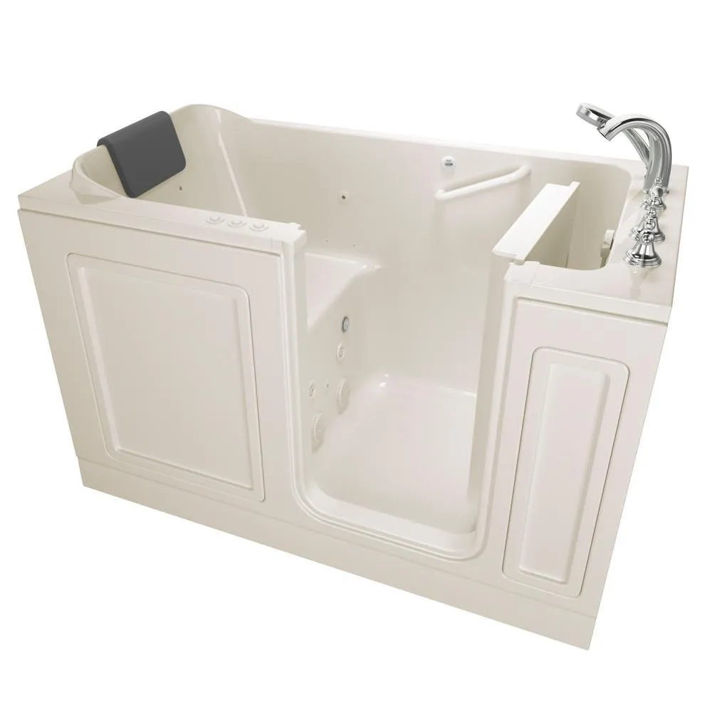 Acrylic Luxury 60 in. Right Hand Walk-In Whirlpool and Air Bathtub in White, photo 12 of 12