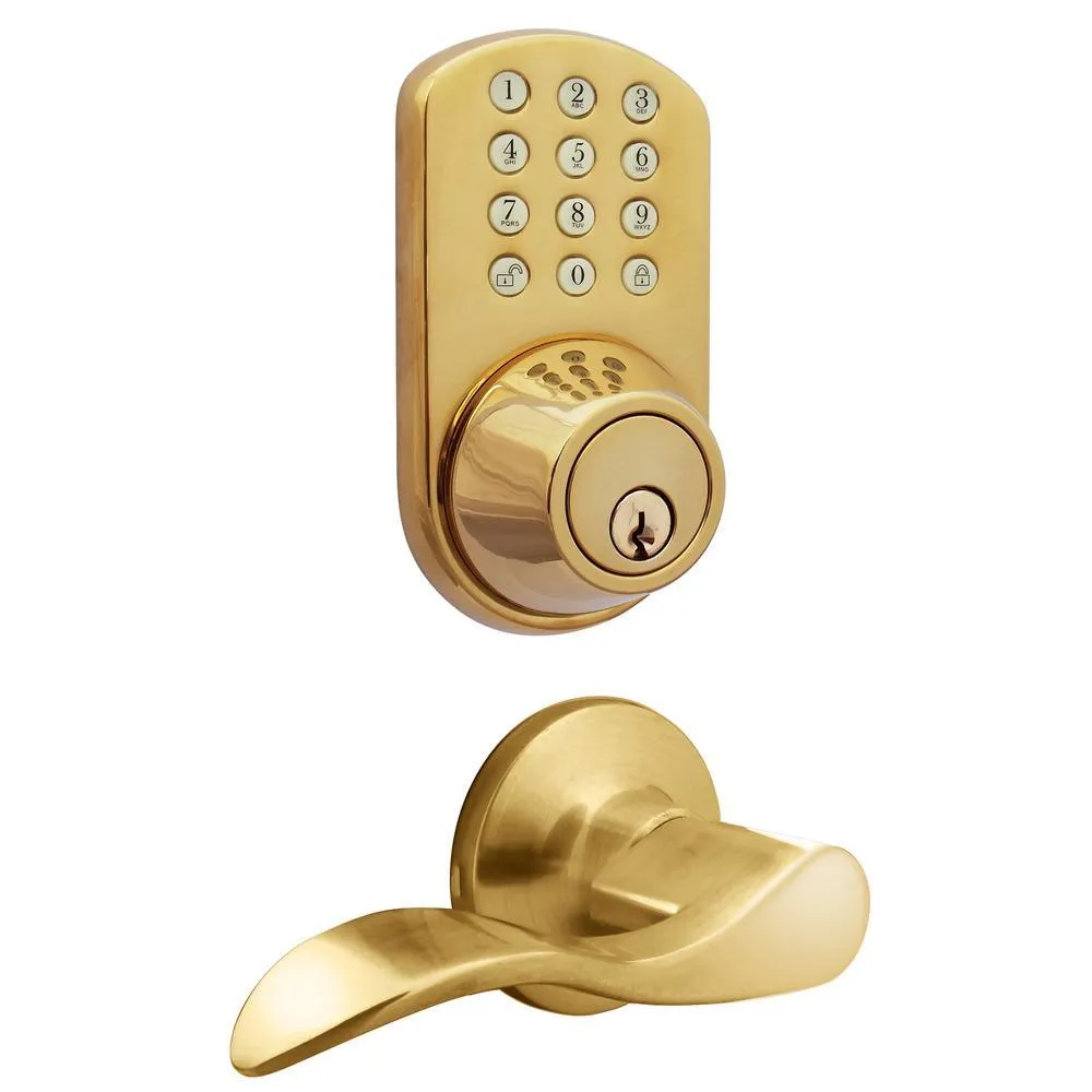 Morning Industry Oil Rubbed Bronze Keyless Entry Deadbolt and Lever Handle Door Lock with Electronic Digital Keypad, photo 8 of 13