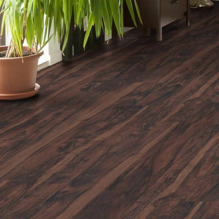 Aged Walnut 0.75 in. T x 2.75 in. W x 94 in. L Luxury Vinyl Flush Stairnose Molding, photo 6 of 7
