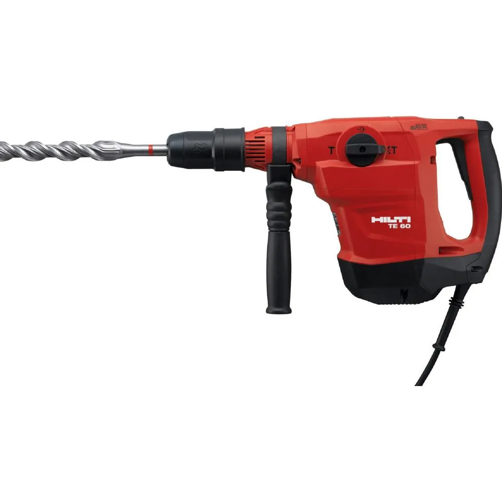 Hilti 120-Volt 13 Amp Corded 1-9/16 in. SDS-Max TE 60-AVR Rotary Hammer, Dust Removal System Kit, Cord and TE-YX Drill Bit, photo 6 of 8