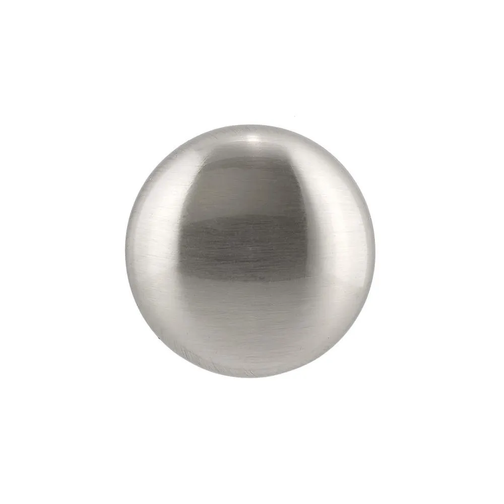 1-1/4 in. (32 mm) Brushed Nickel Contemporary Metal Cabinet Knob, photo 3 of 8