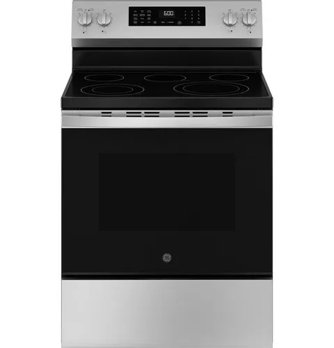 30 in. 5.3 cu. ft. Electric Range with Self-Cleaning Convection Oven in Stainless Steel
