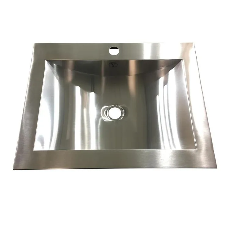 Hardy 16.5 in. Undermount Bathroom Sink in Stainless Steel, photo 3 of 4