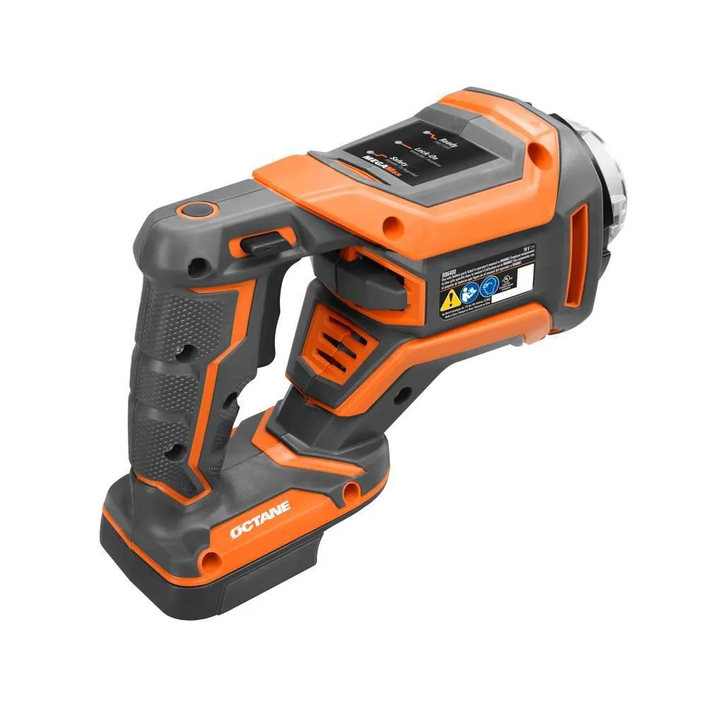 RIDGID 18-Volt OCTANE Brushless MEGAMax Power Base with MEGAMax Recip Saw, 18-Volt OCTANE 9.0 Ah Lithium Battery, and Charger, photo 7 of 11