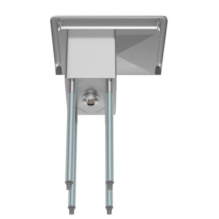 Freestanding Stainless Steel 23 in. 2-Hole 1-Compartment Commercial Kitchen Sink with Right Drainboard, photo 2 of 8