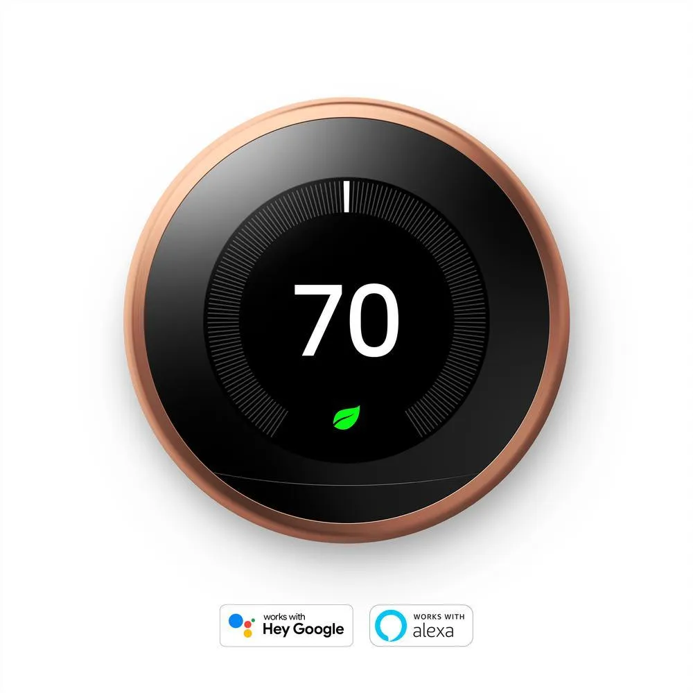 Nest Learning Thermostat 3rd Gen in Copper (2-Pack), photo 2 of 23