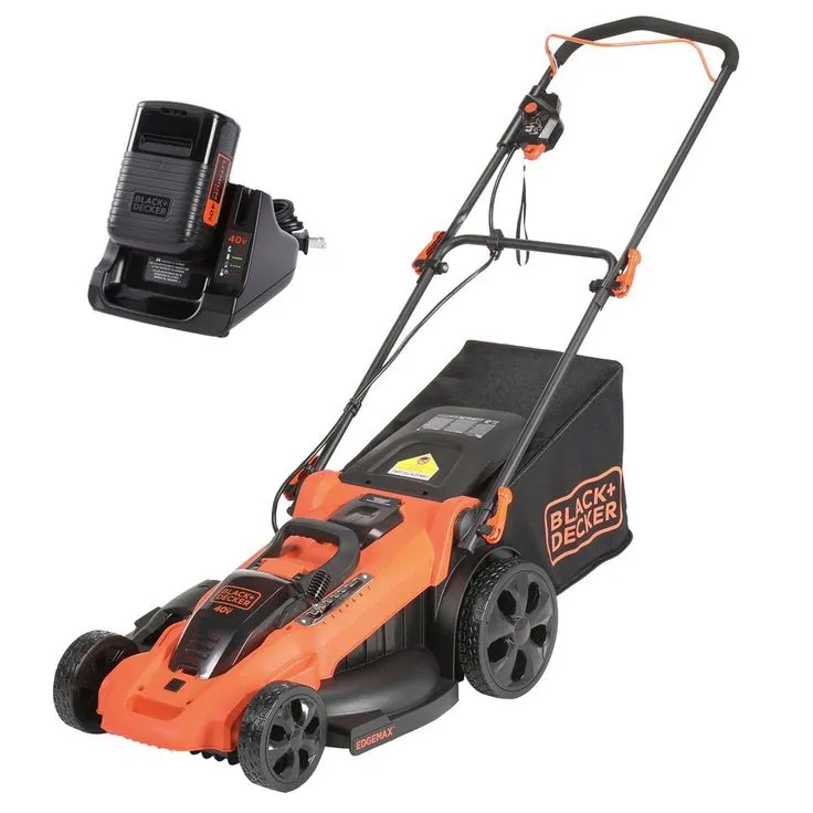 BLACK+DECKER 20 in. 40V MAX Lithium-Ion Cordless Walk Behind Push Lawn Mower with (2) 2.5Ah Batteries and Charger Included, photo 2 of 13