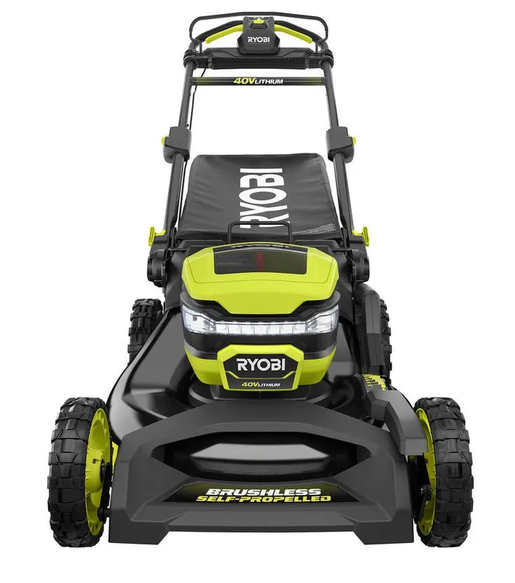 RYOBI 21 in. 40-Volt Lithium-Ion Brushless Cordless Walk Behind Self-Propelled Mower with 7.5 Ah Battery/Charger Included, photo 7 of 8
