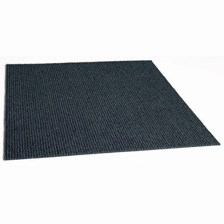 Foss Peel and Stick First Impressions High Low Rib Shadow 24 in. x 24 in. Commercial Carpet Tile (15 Tiles/Case), photo 7 of 11