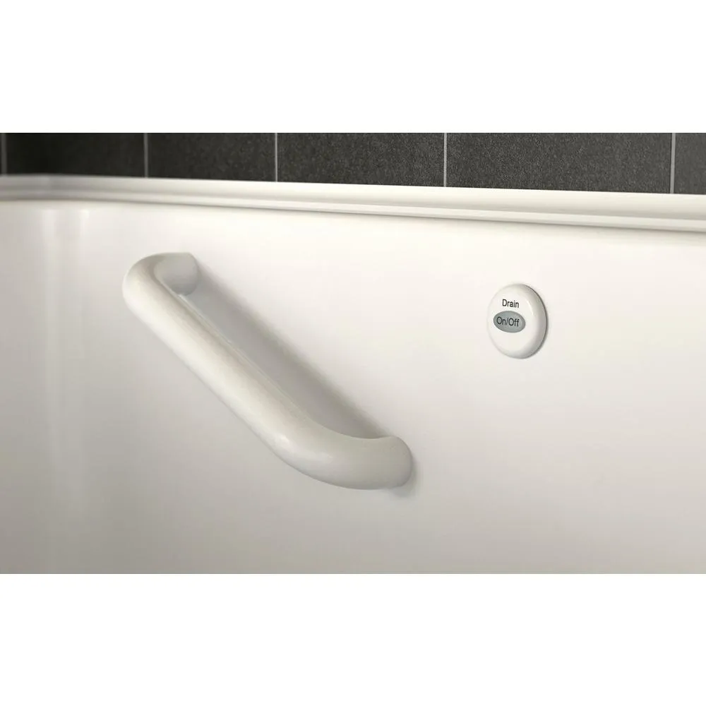 Gelcoat Premium Series 52 in. x 30 in. Right Hand Walk-In Whirlpool and Air Bathtub in White, photo 9 of 17