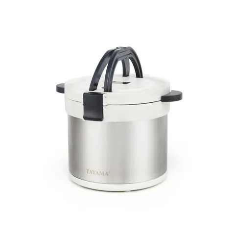 7 Qt. Stainless Steel White Thermal Cooker/Slow cooker