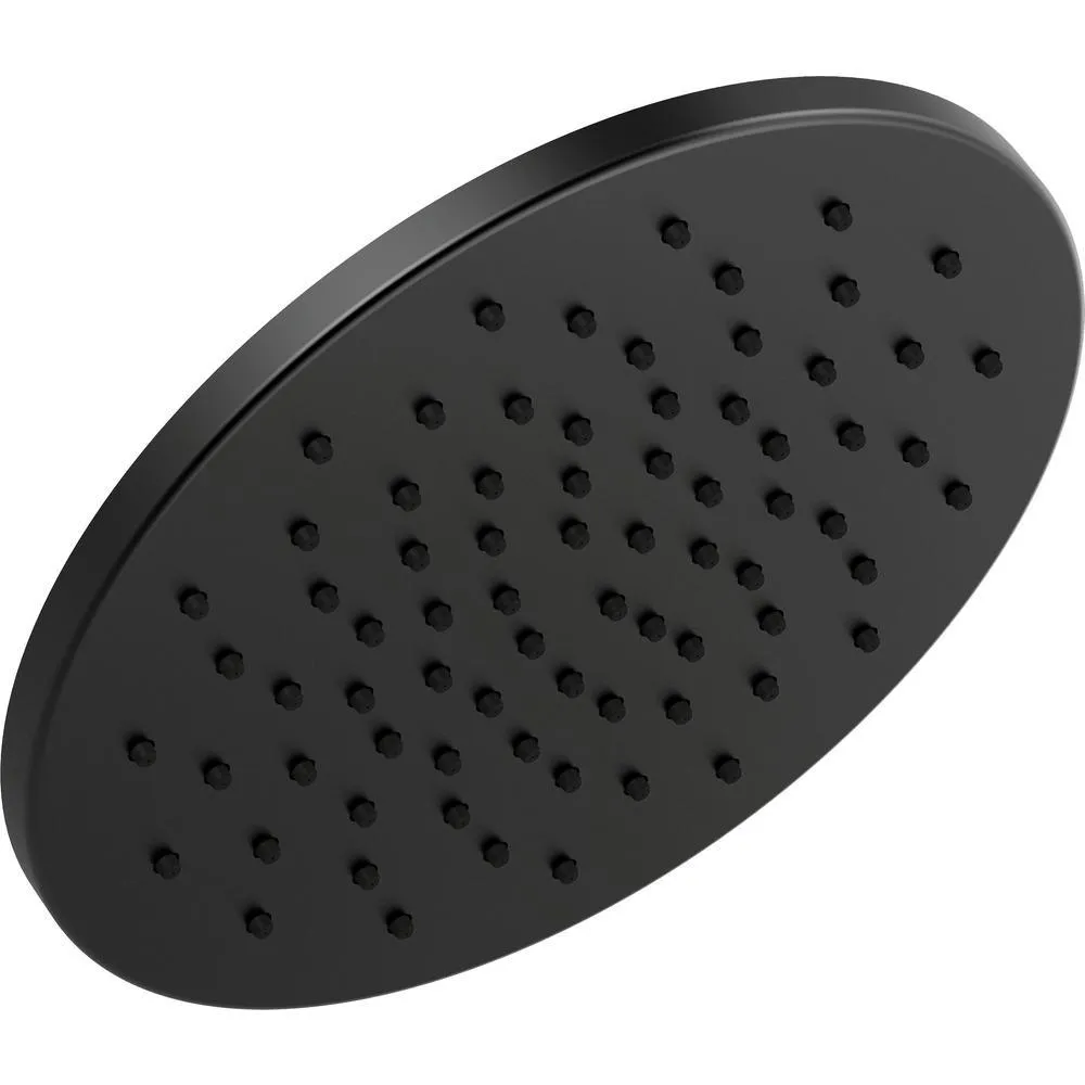 1-Spray 11.8 in. Single Wall Mount Fixed Rain Shower Head in Venetian Bronze, photo 6 of 10
