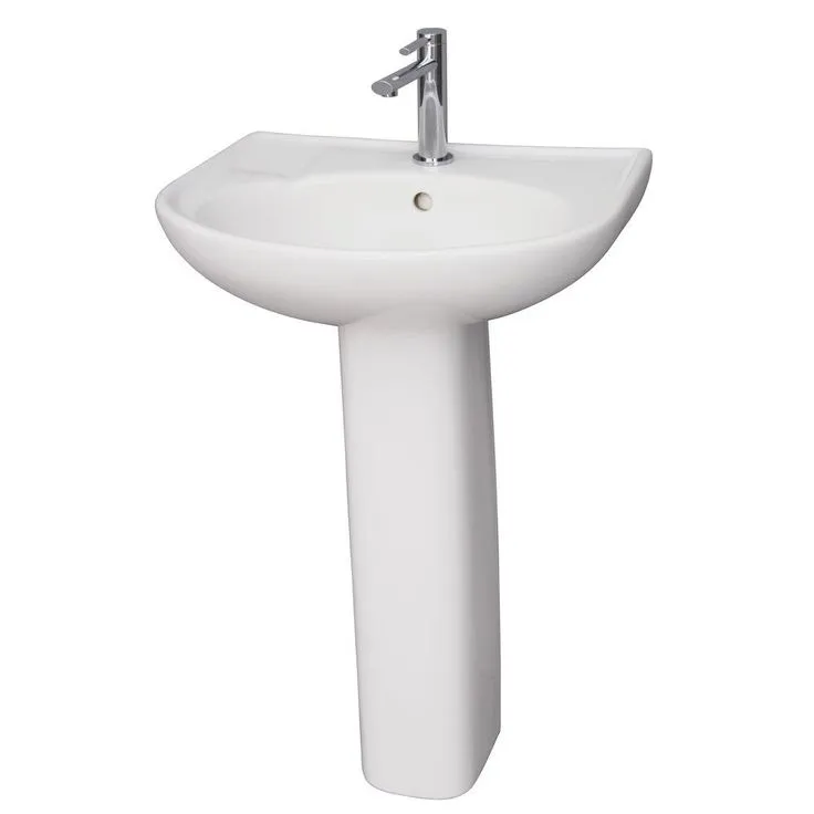 Barclay Products Cynthia 520 Pedestal Combo Bathroom Sink in White, photo 2 of 2