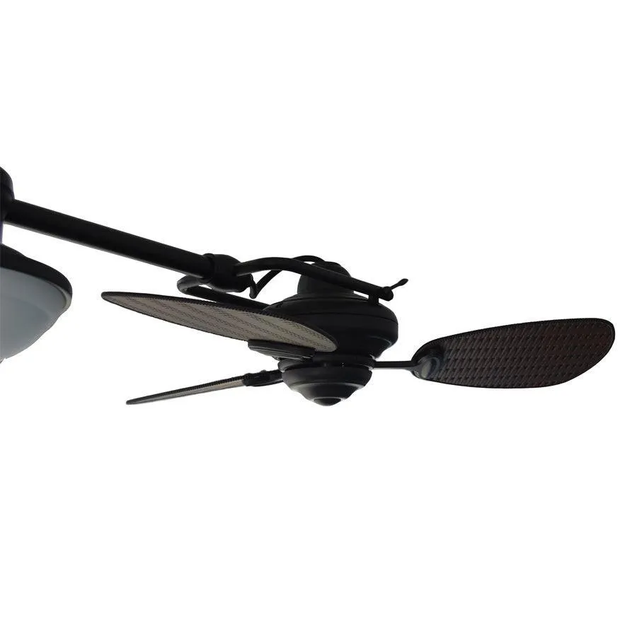 Harbor Breeze Twin Breeze II 74-in Oil-Rubbed Bronze Incandescent Indoor/Outdoor Ceiling Fan with Light (6-Blade), photo 9 of 18