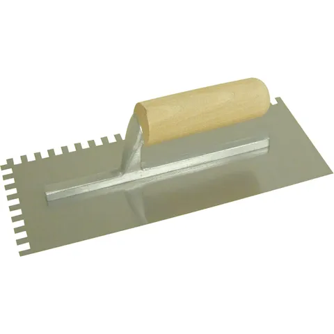 4-1/2 in wide · 11 in long Steel Notched Trowel