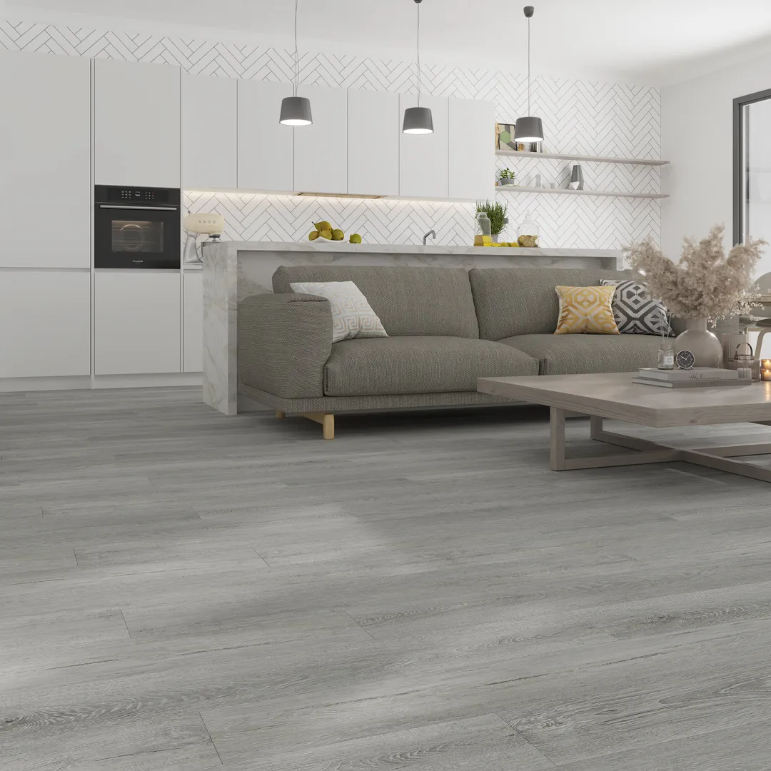 Lucida USA MaxCore Pro Greywolf Gray 20-mil x 7-3/32-in W x 48-in L Waterproof Interlocking Luxury Vinyl Plank Flooring (24.5-sq ft/ Carton), photo 19 of 25