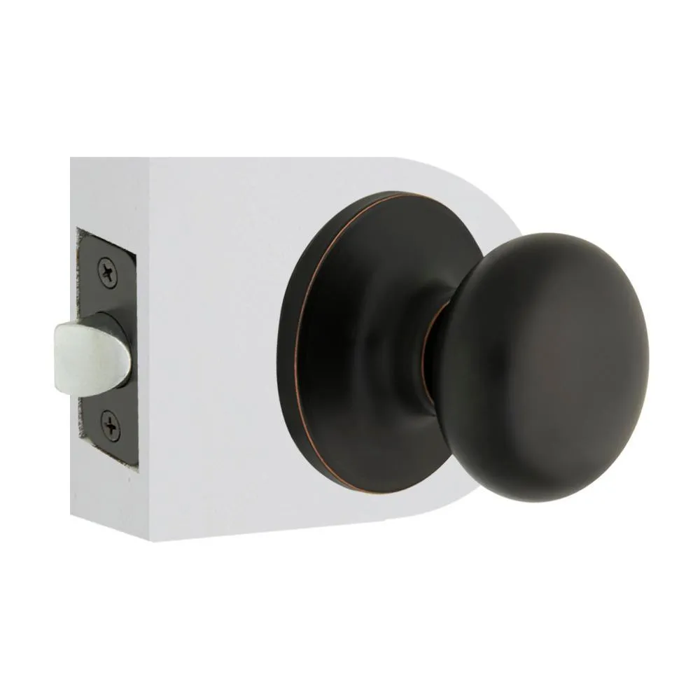 Round Aged Bronze Hall and Closet Door Knob, photo 3 of 10