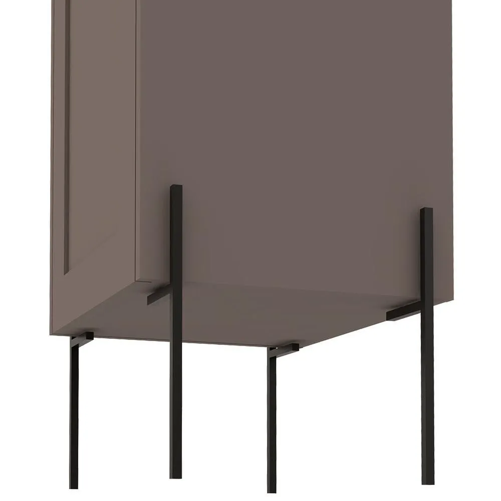 Svedin 18 in. W x 13 in. D x 71 in. H Free Standing Tall Bathroom Linen Cabinet in Taupe, photo 5 of 9