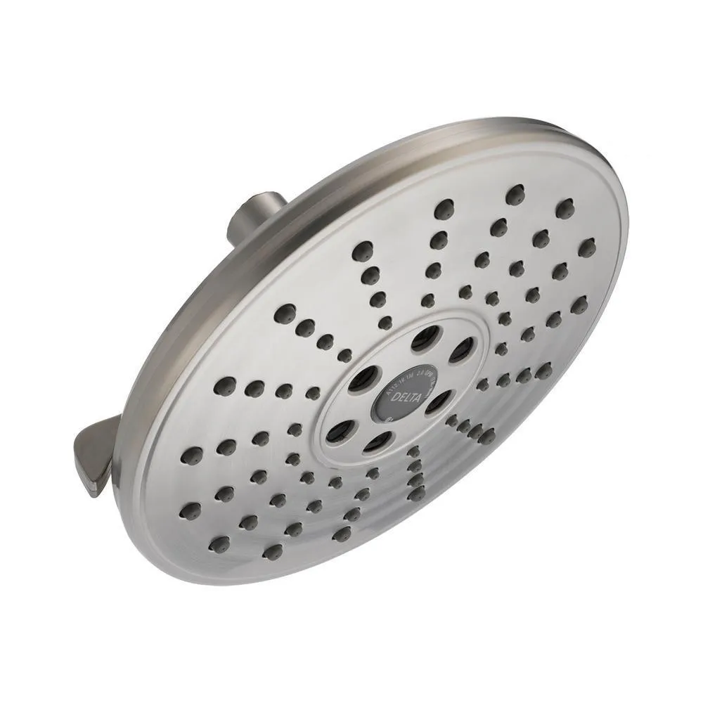 3-Spray 7.7 in. Single Wall Mount Fixed Rain H2Okinetic Shower Head in Venetian Bronze, photo 5 of 5