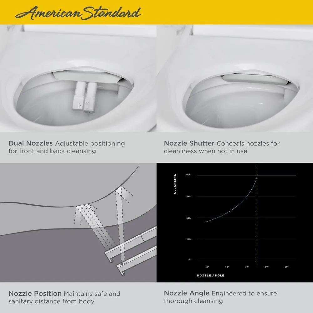 Advanced Clean 100 Spalet 12 in. Rough-In 1-piece 0.92/1.32 GPF Dual Flush Elongated Toilet in White, Seat Included, photo 8 of 10