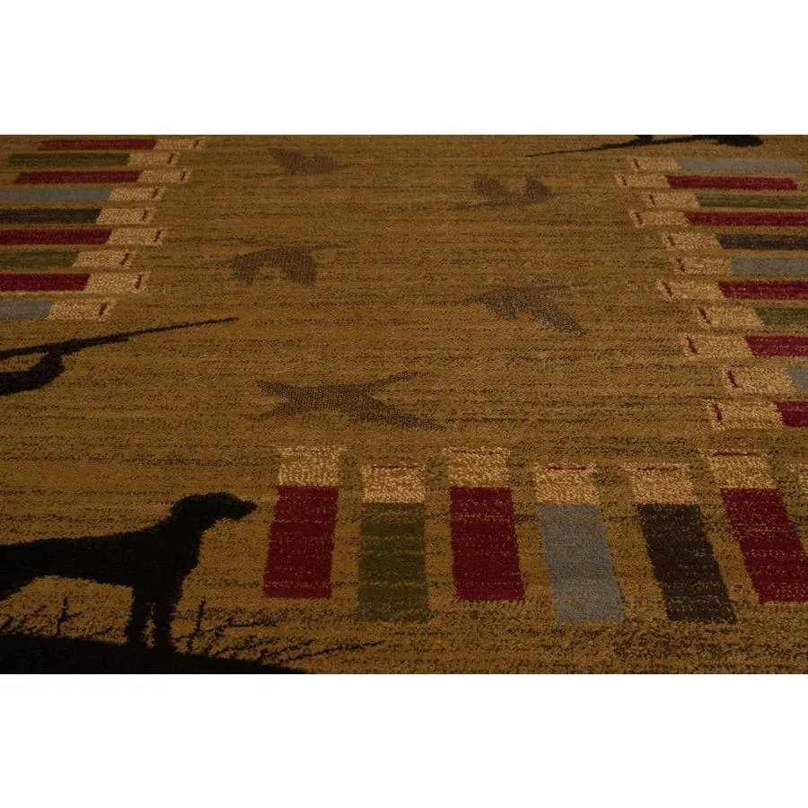 United Weavers Of America Affinity 2 x 7 Gold Indoor Border Lodge Runner, photo 3 of 5