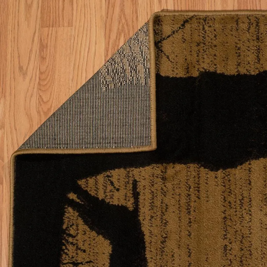 United Weavers Of America Affinity 2 x 7 Gold Indoor Border Lodge Runner, photo 4 of 5