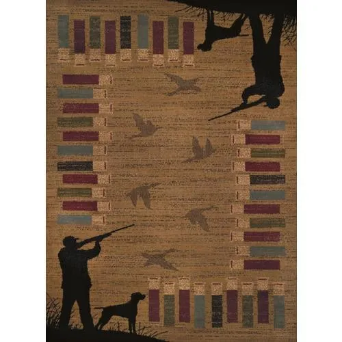 United Weavers Of America Affinity 2 x 7 Gold Indoor Border Lodge Runner, photo 5 of 5