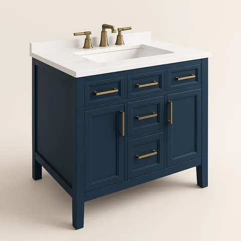 Mayfield 42-Inch Grayish Blue Vanity