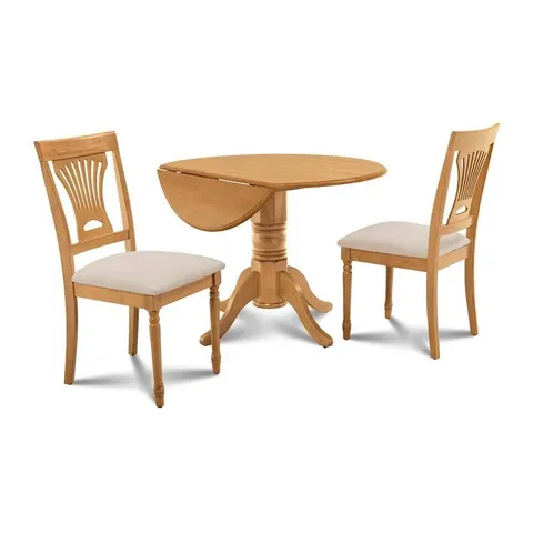 Burlington Oak Dining Set with Round Dining Table