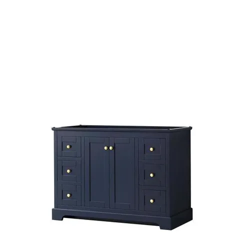 Avery 47.25-in Dark Blue Bathroom Vanity Base Cabinet