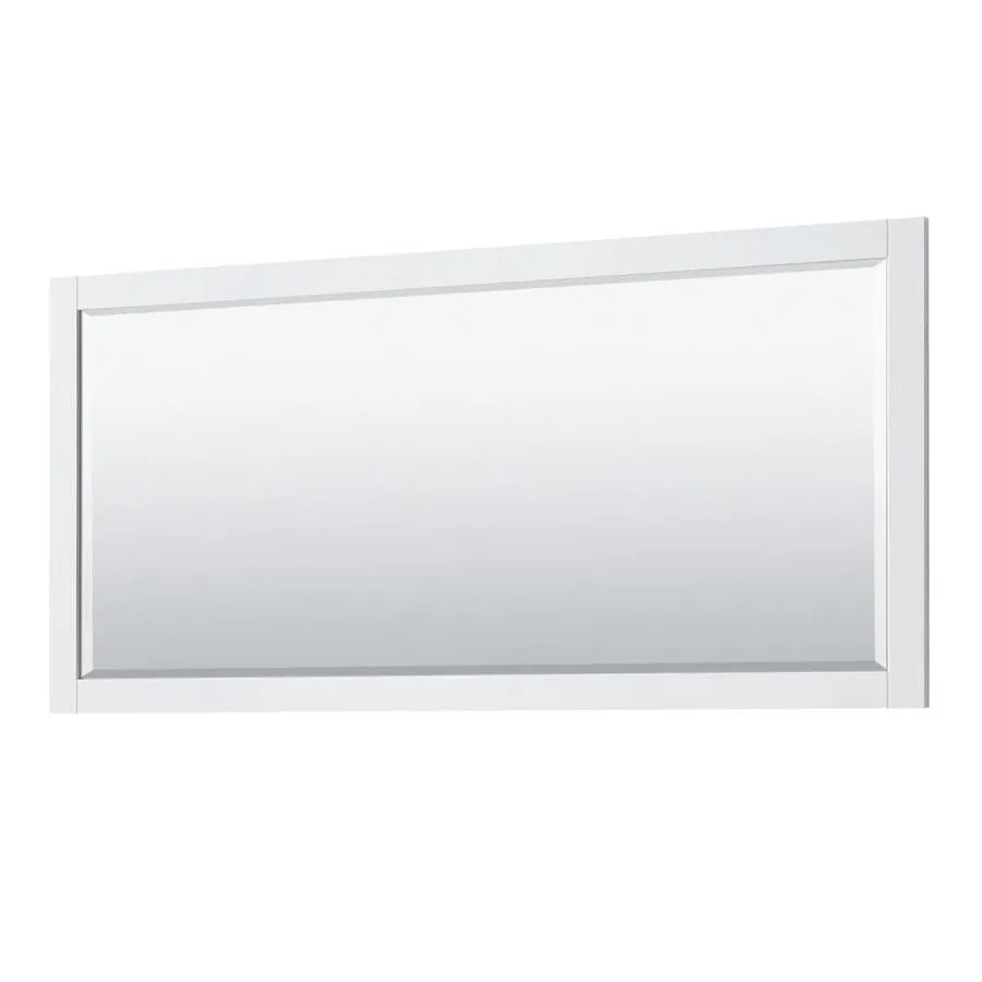 Wyndham Collection Avery 80-in White Double Sink Bathroom Vanity with White Carrara Marble Top, Mirror Included, photo 3 of 9