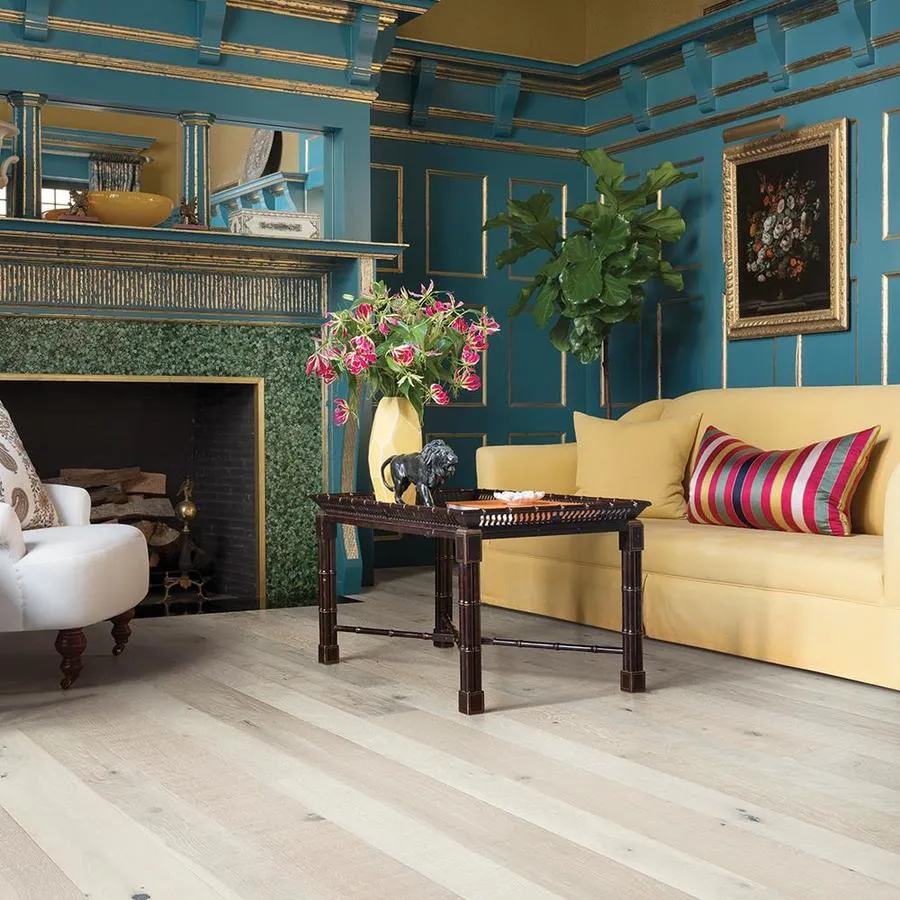 Villa Barcelona Villa Barcelona Engineered 5-in Variable Width Mila French Oak Distressed Engineered Hardwood Flooring (24.93-sq ft), photo 4 of 6