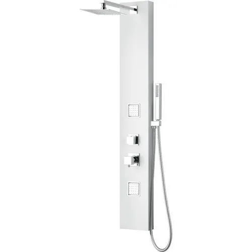 ALFI brand White 2-Spray Shower Panel System, photo 5 of 5