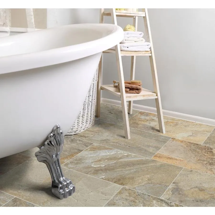 DELLA TORRE Riverdale Sand 12-in x 24-in Glazed Porcelain Tile, photo 3 of 7