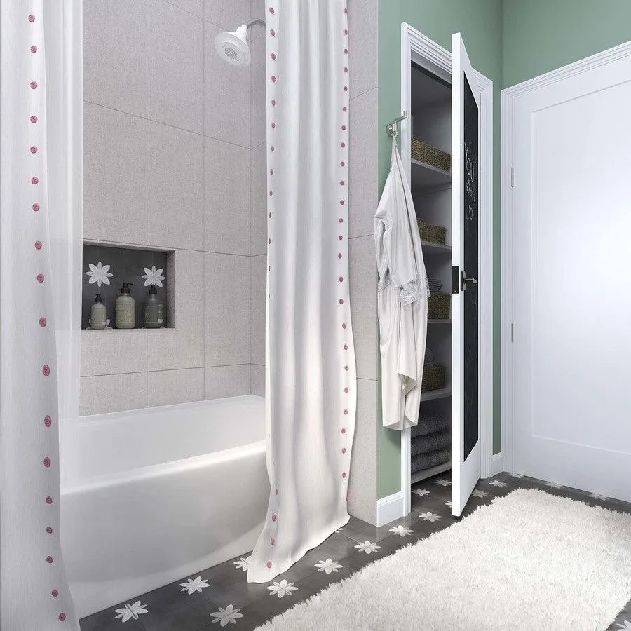 DELLA TORRE Fiona 29-Pack Black and White 8-in x 8-in Glazed Porcelain Encaustic Floor and Wall Tile, photo 3 of 11